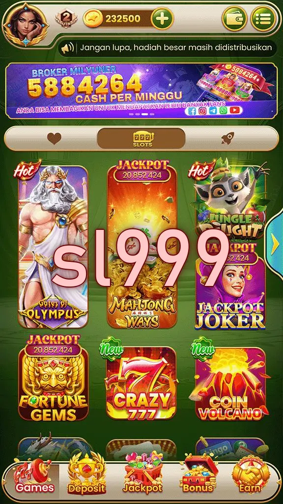 sl999 Tangkapan Layar - APK Resmi